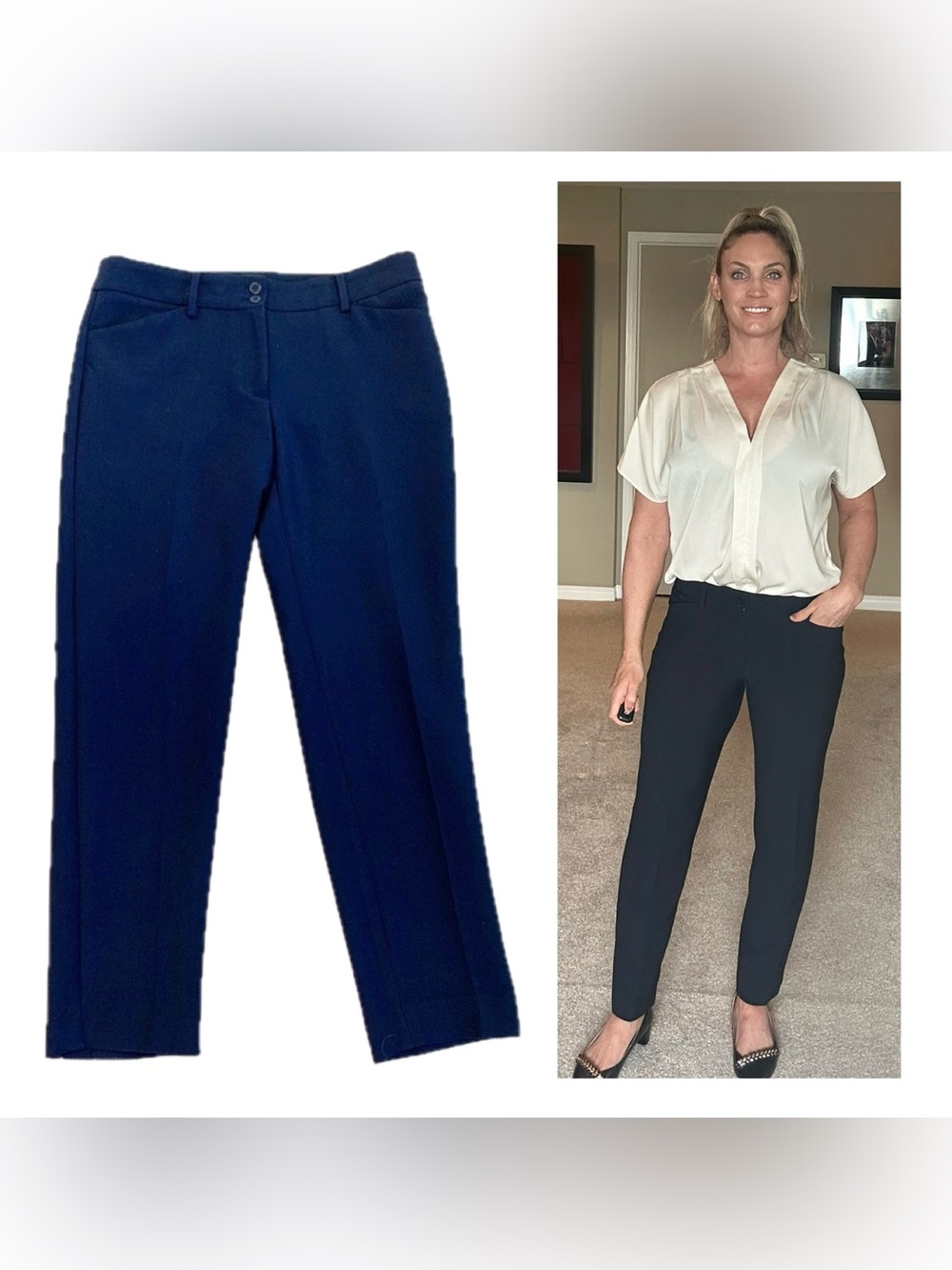 Talbots navy blue HAMPSHIRE Pants size 6